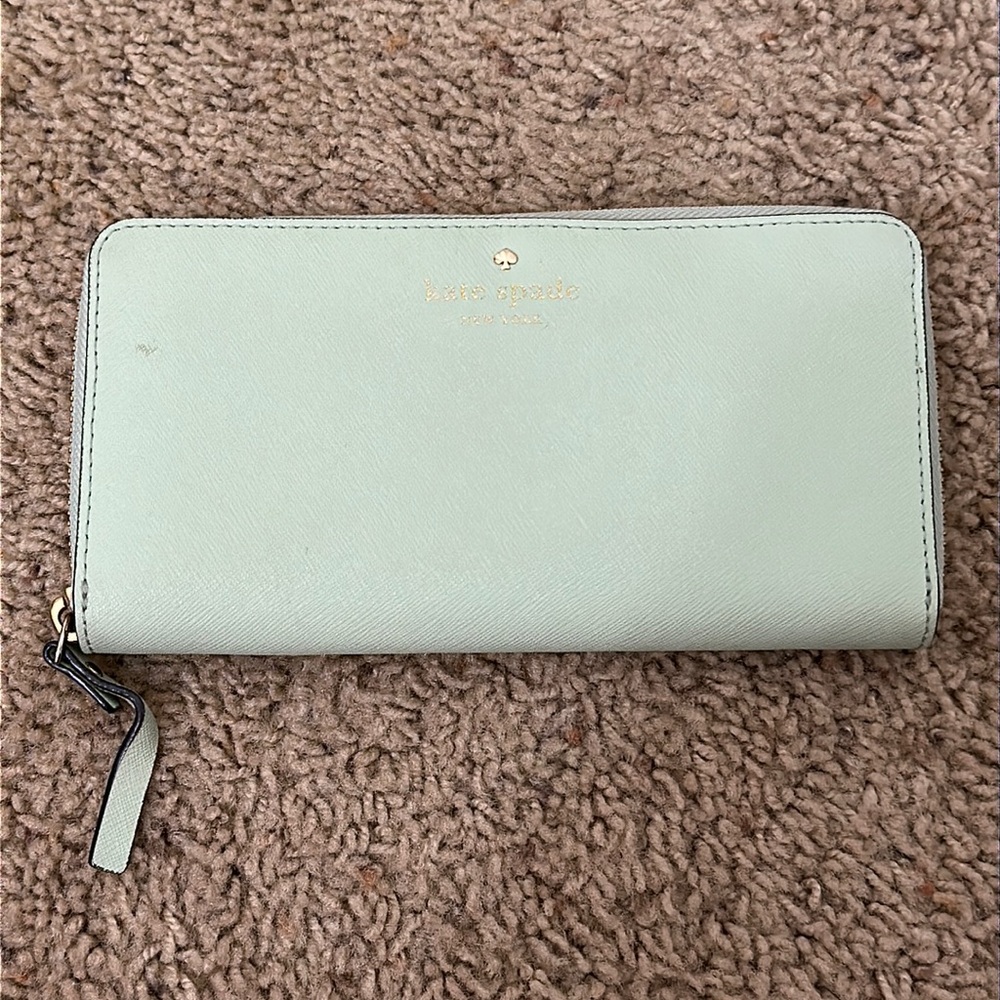 Kate spade mint green wallet